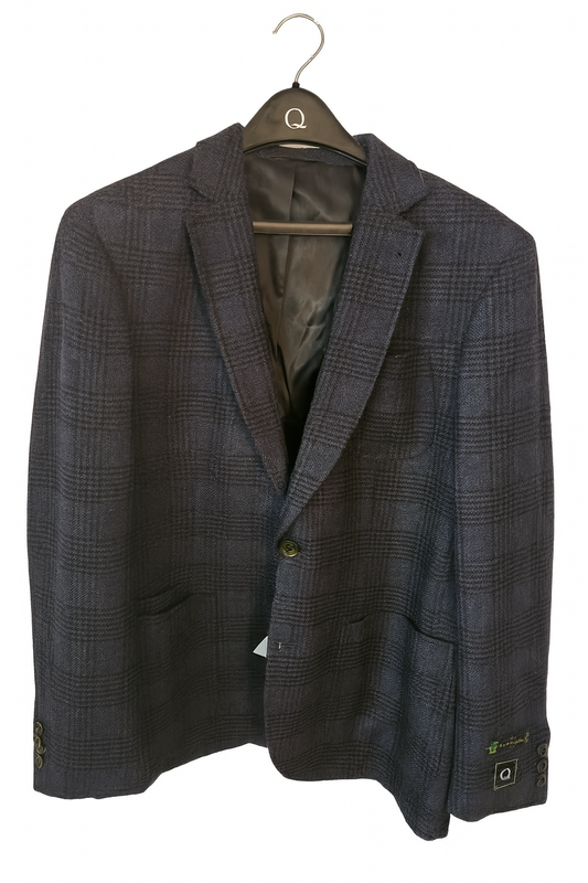 Q Bateman Blue Italian Wool Sports Coat