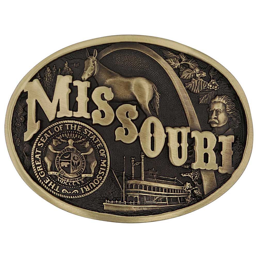 Montana Silversmith Attitude State Belt Buckles