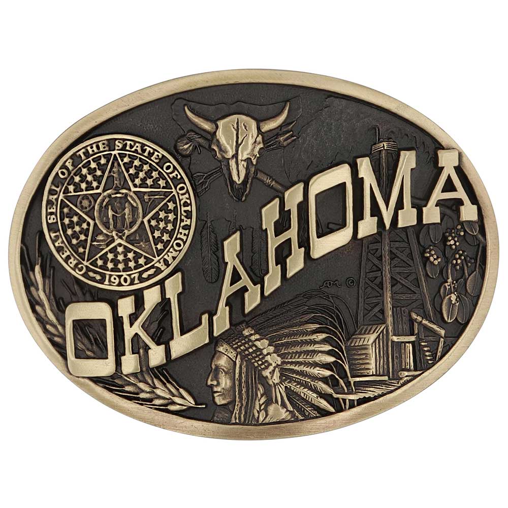 Montana Silversmith Attitude State Belt Buckles