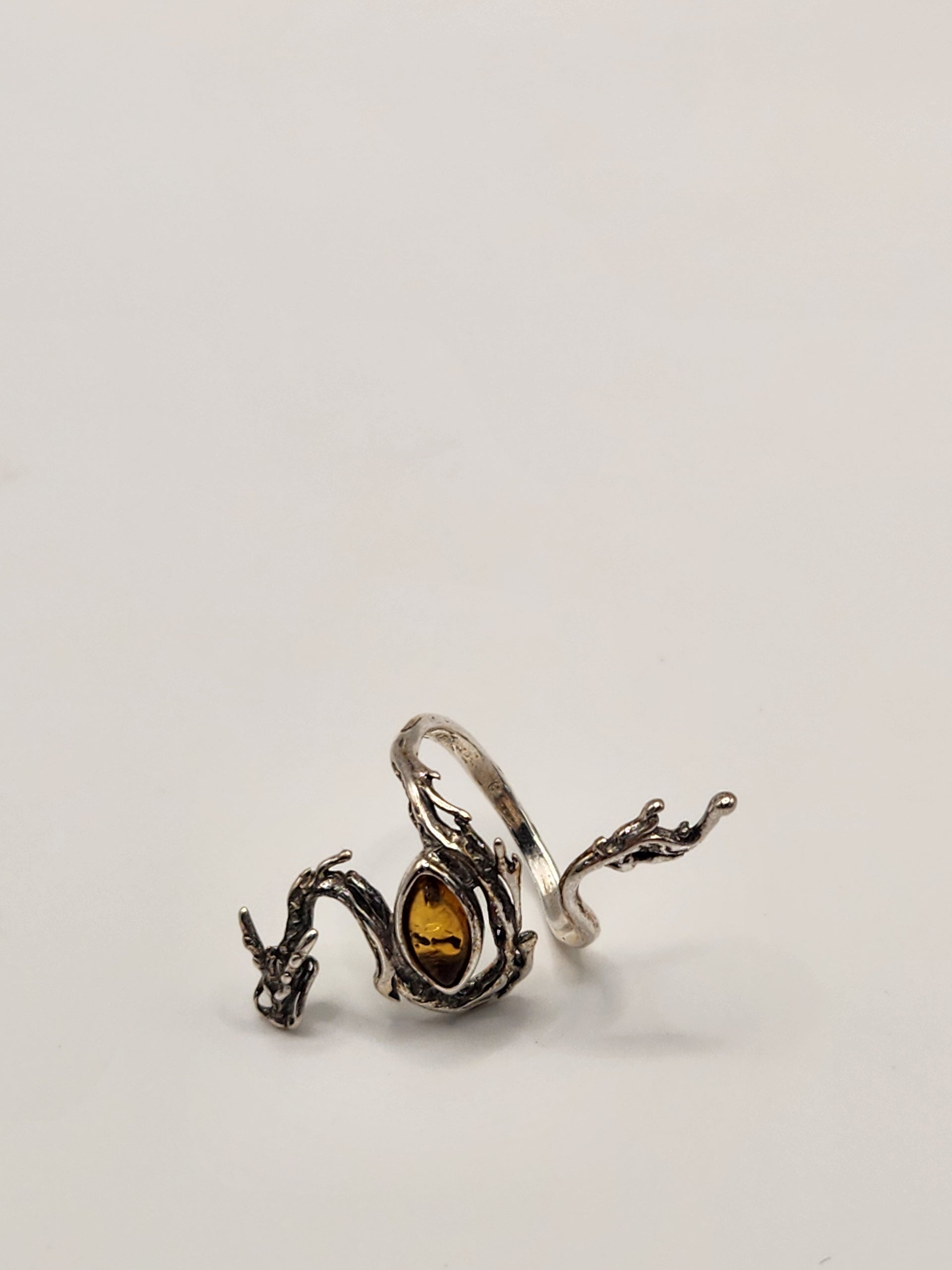 Amber Dragon Ring