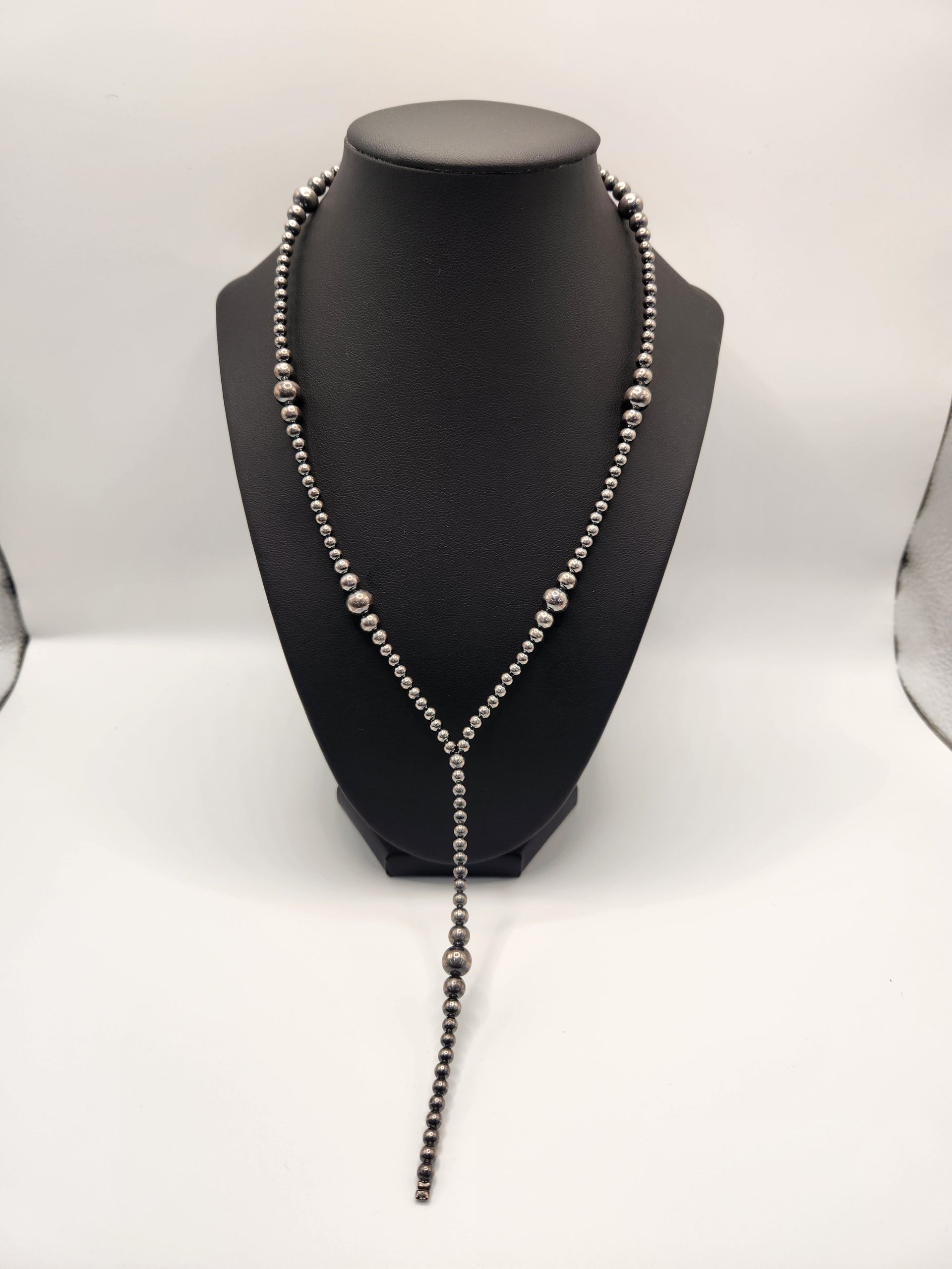 Bijoux Fab Sterling Silver Navajo-Style Pearl Necklace