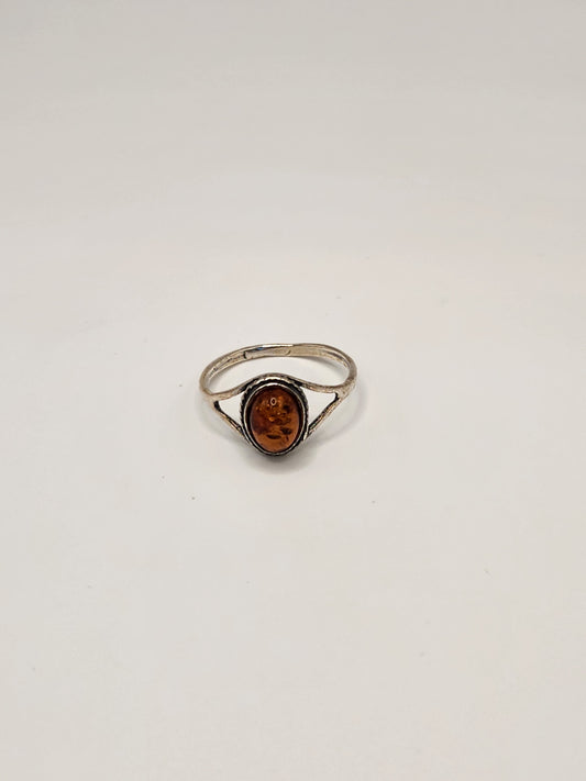 Amber Ring Size 7 #AR67