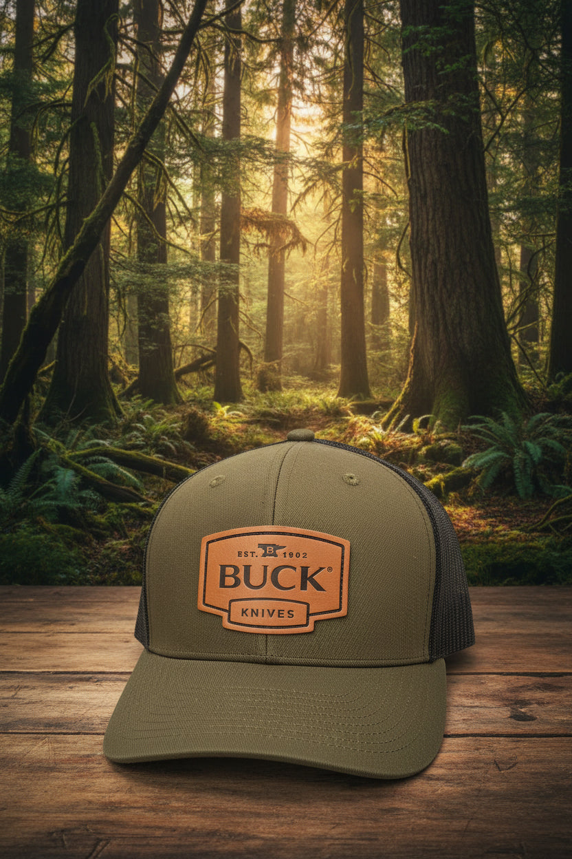 Buck Knives Green Cap