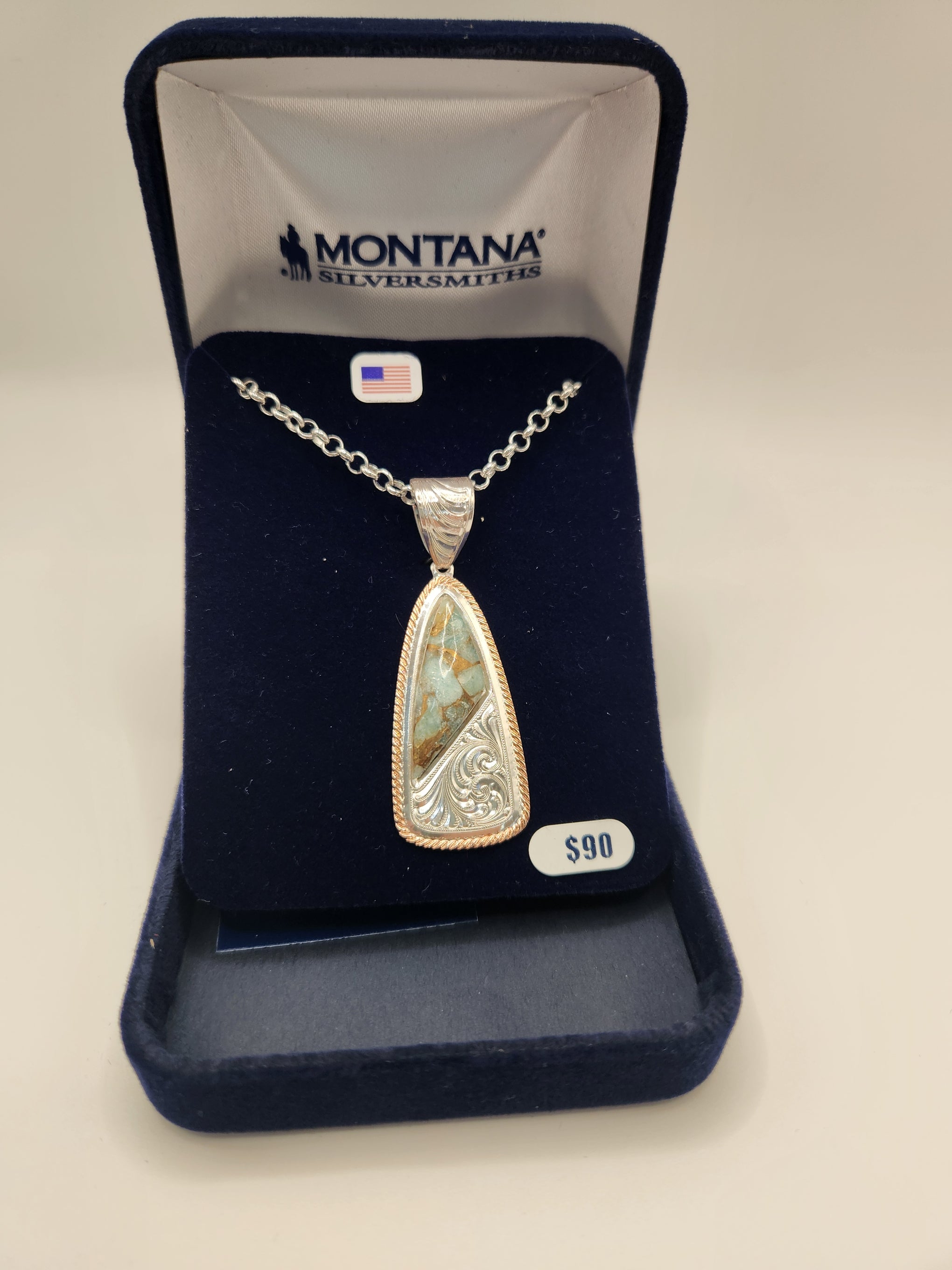 Montana Silver NC-2T Half&Half-TQ Necklace