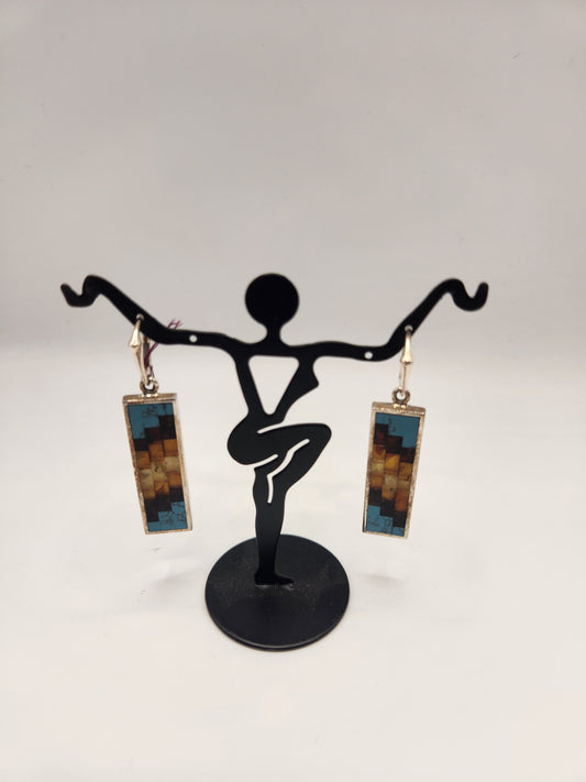 Amber Mosaic Earings #ATME