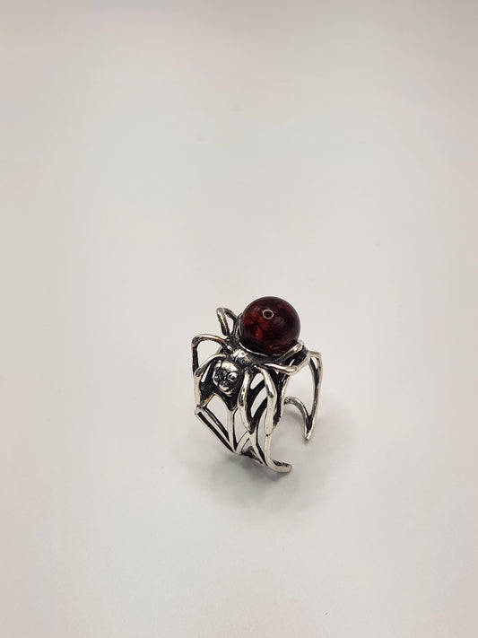 Amber Spider Ring #AMSRP