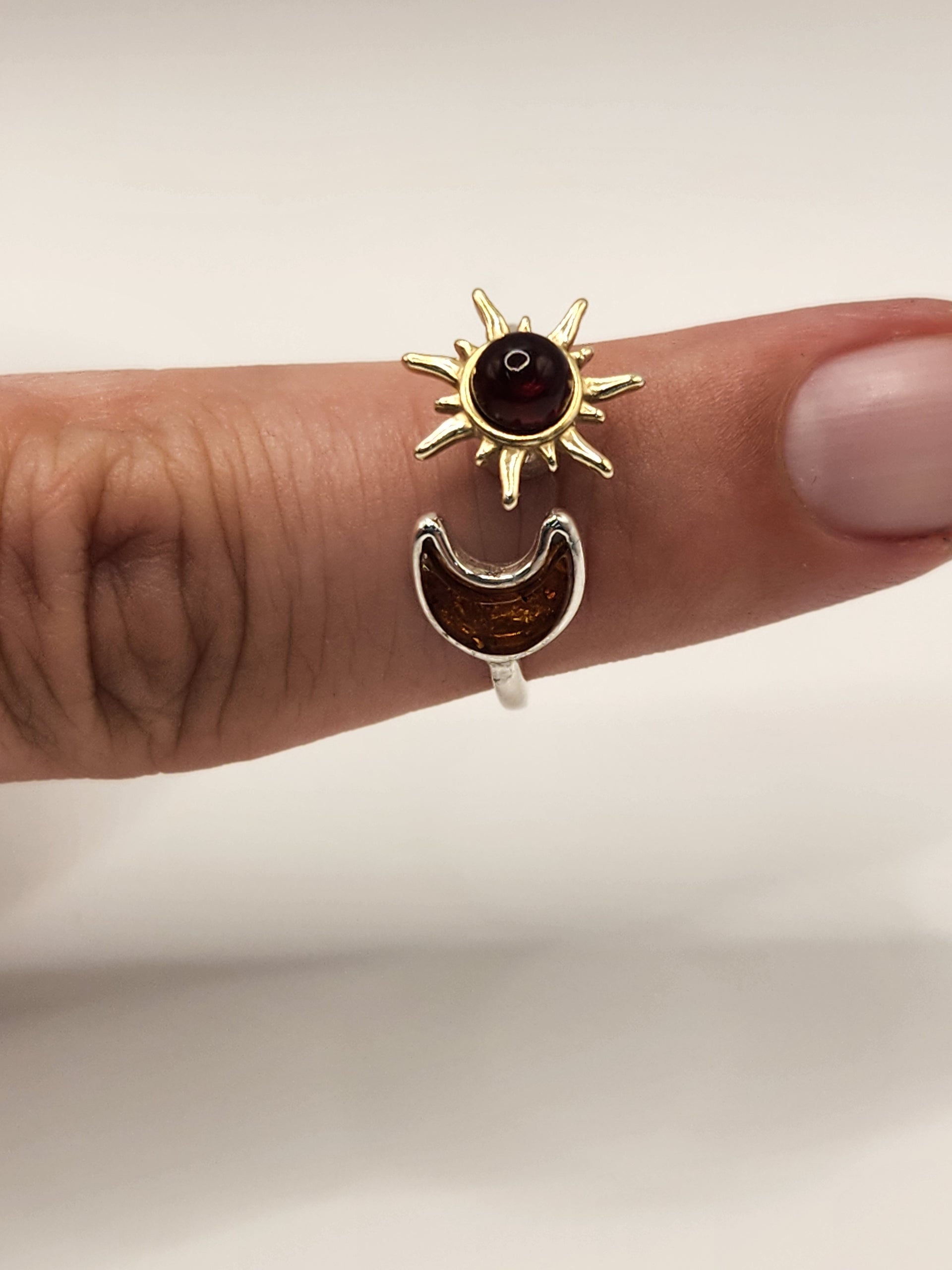 Amber Sun & Moon Amberman Ring