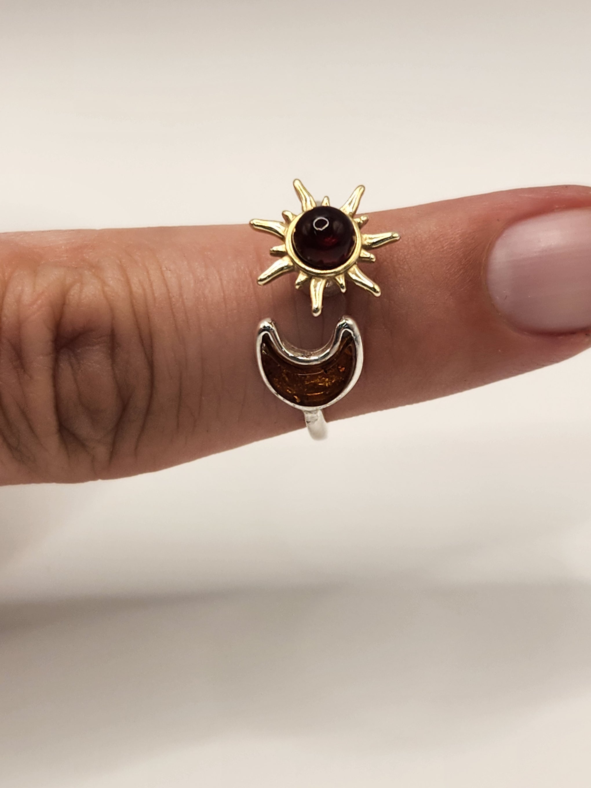 Amber Sun & Moon Amberman Ring