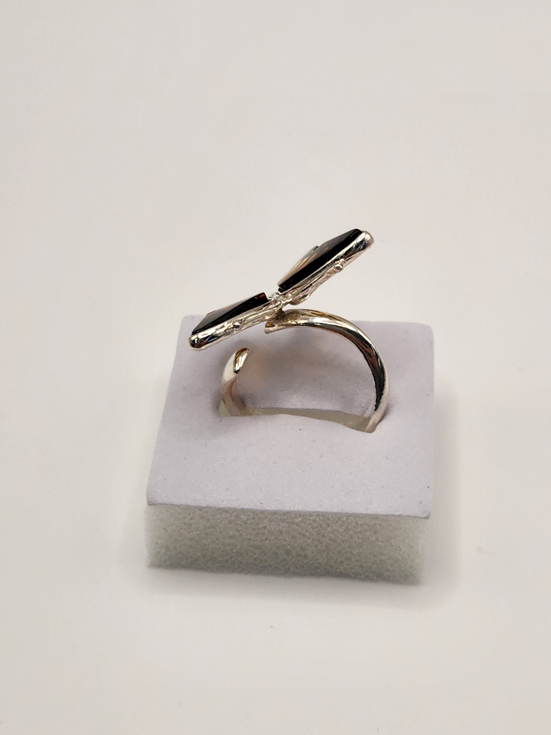 Amber Butterfly Amberman Ring