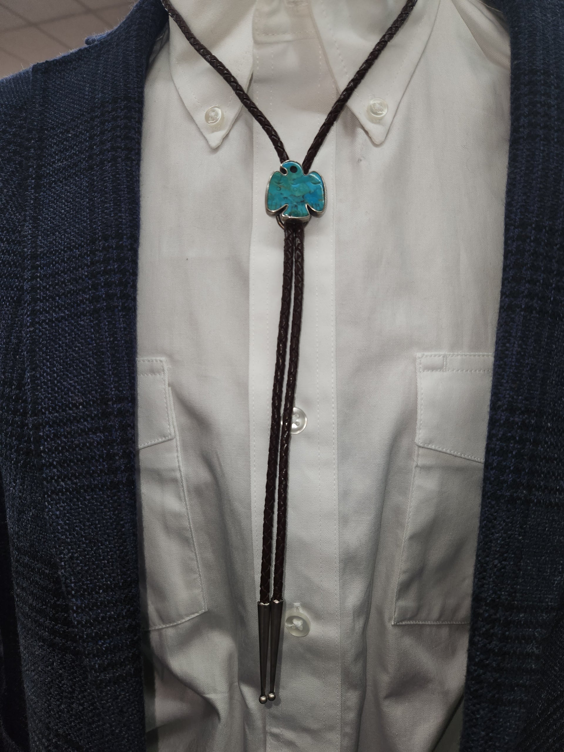 Peyote Bird Avelina Turquoise Bolo Tie