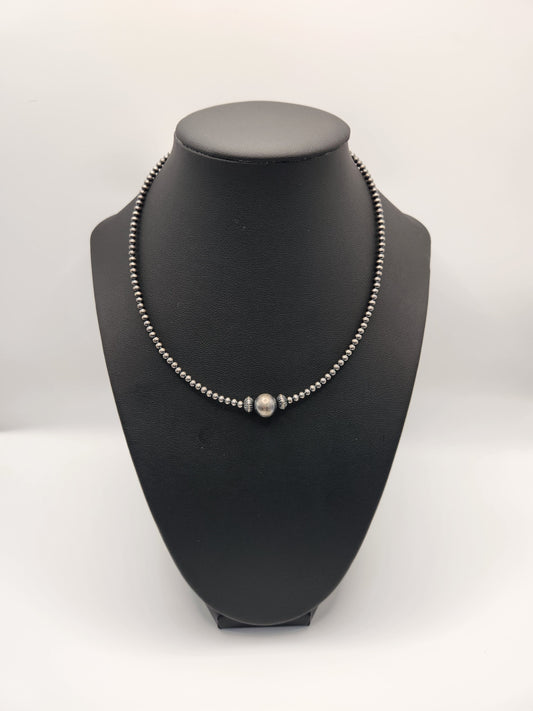 Bijoux Fab Sterling Silver Ball Choker