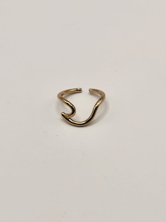 Wave Toe Ring