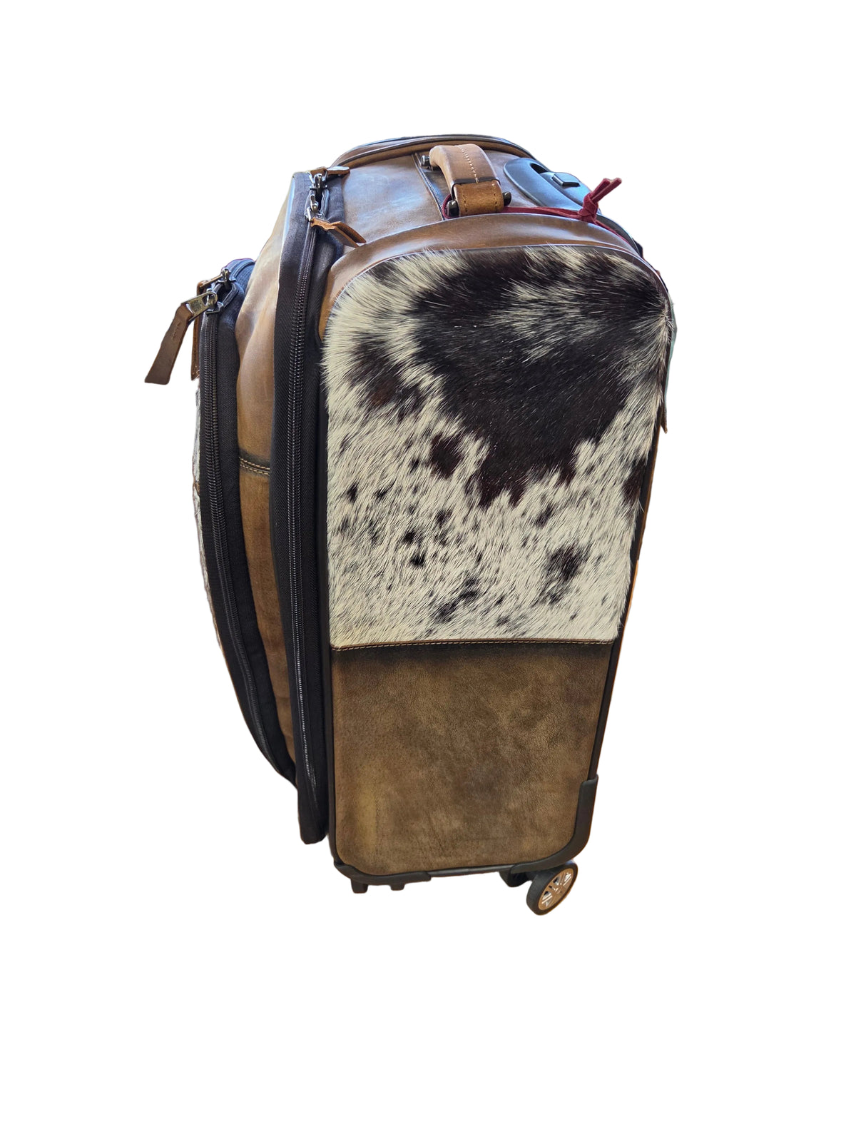 STS Cowhide Rolling Bag