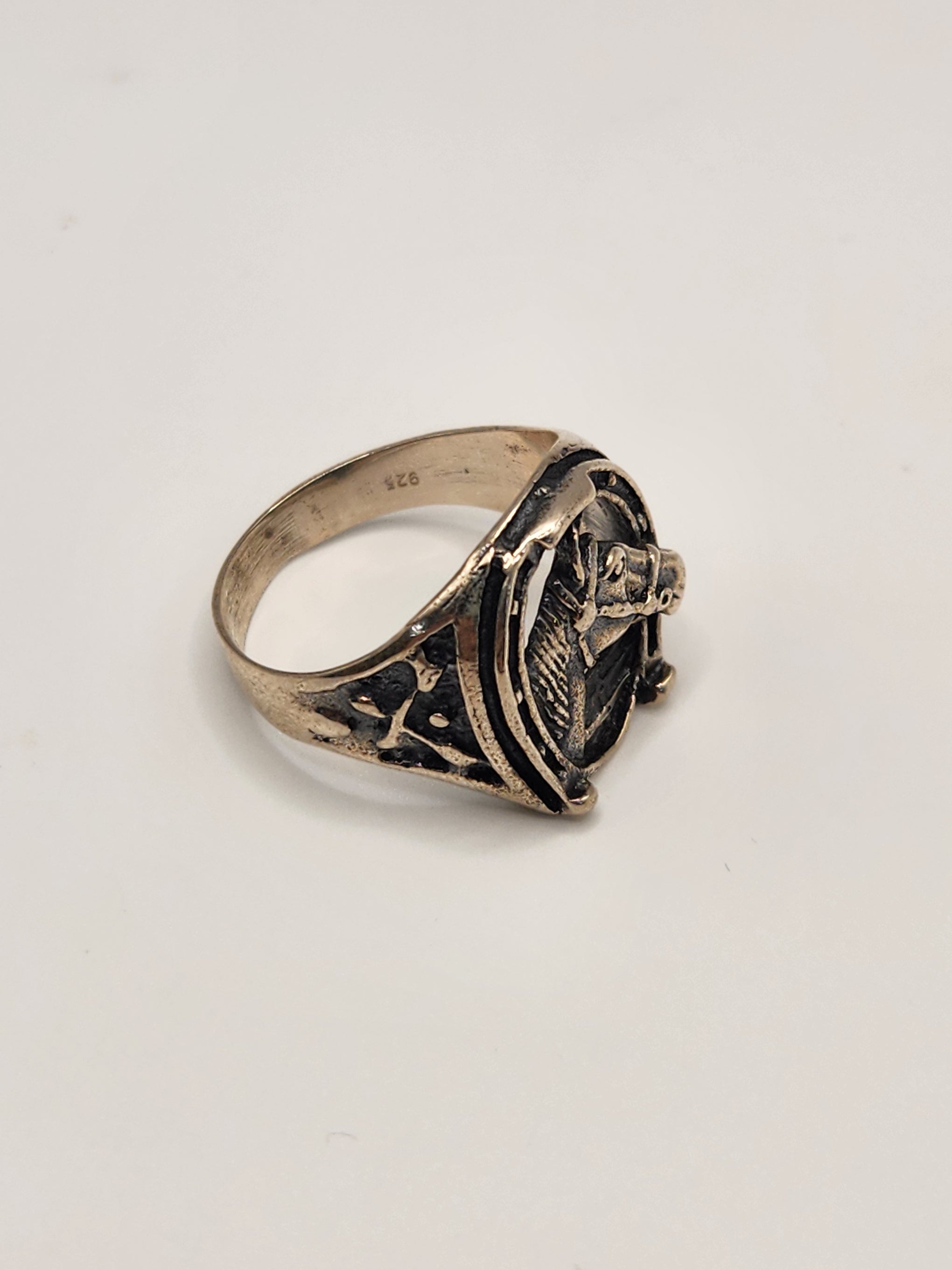 Sterling Silver Horse Ring