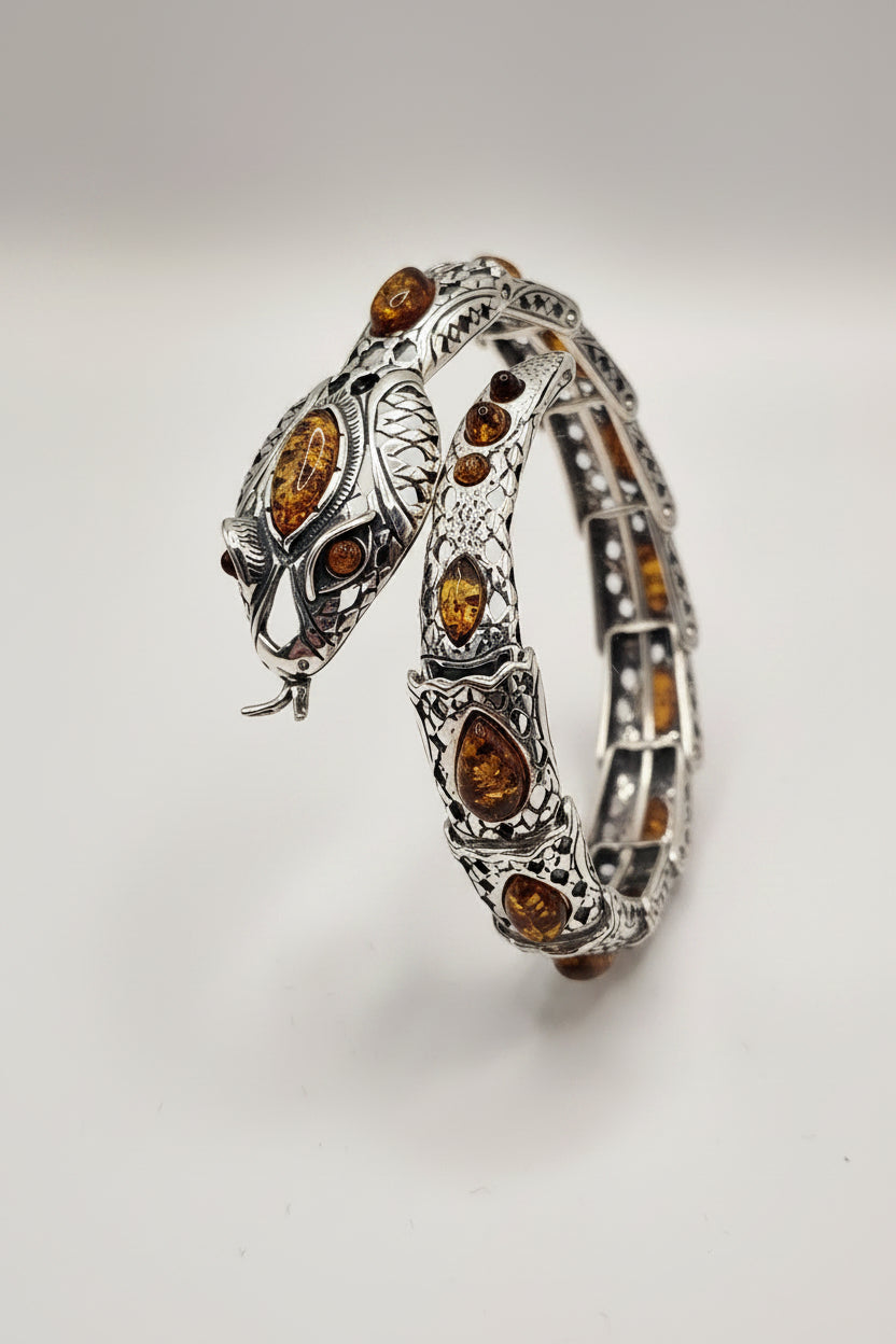 Amber Snake Amberman Cuff