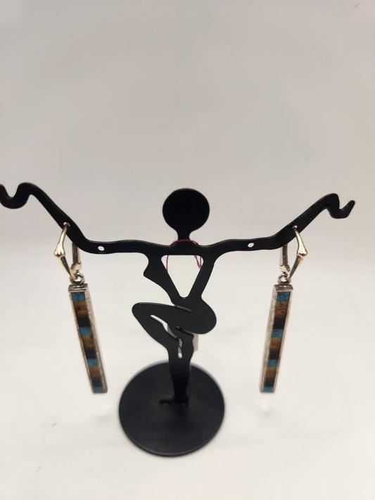 Amber & Turquoise Earings #ATE1