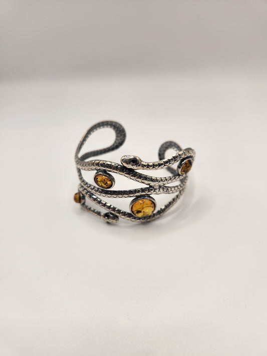 Amber Snake Cuff #ASKC