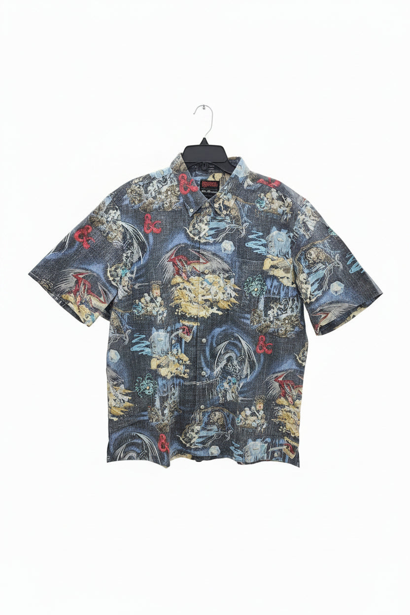XL Reyn Spooner Dungeons & Dragons 50th AN BF Short Sleeve Shirt