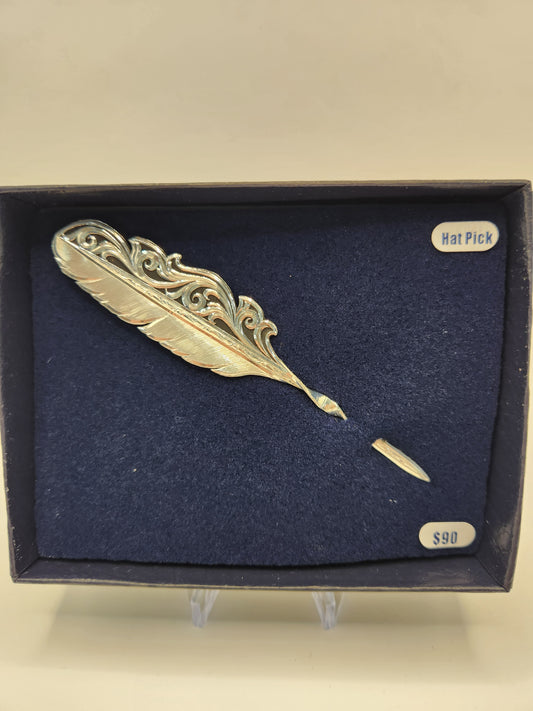 Montana Silver Hatpick-Silver Feather