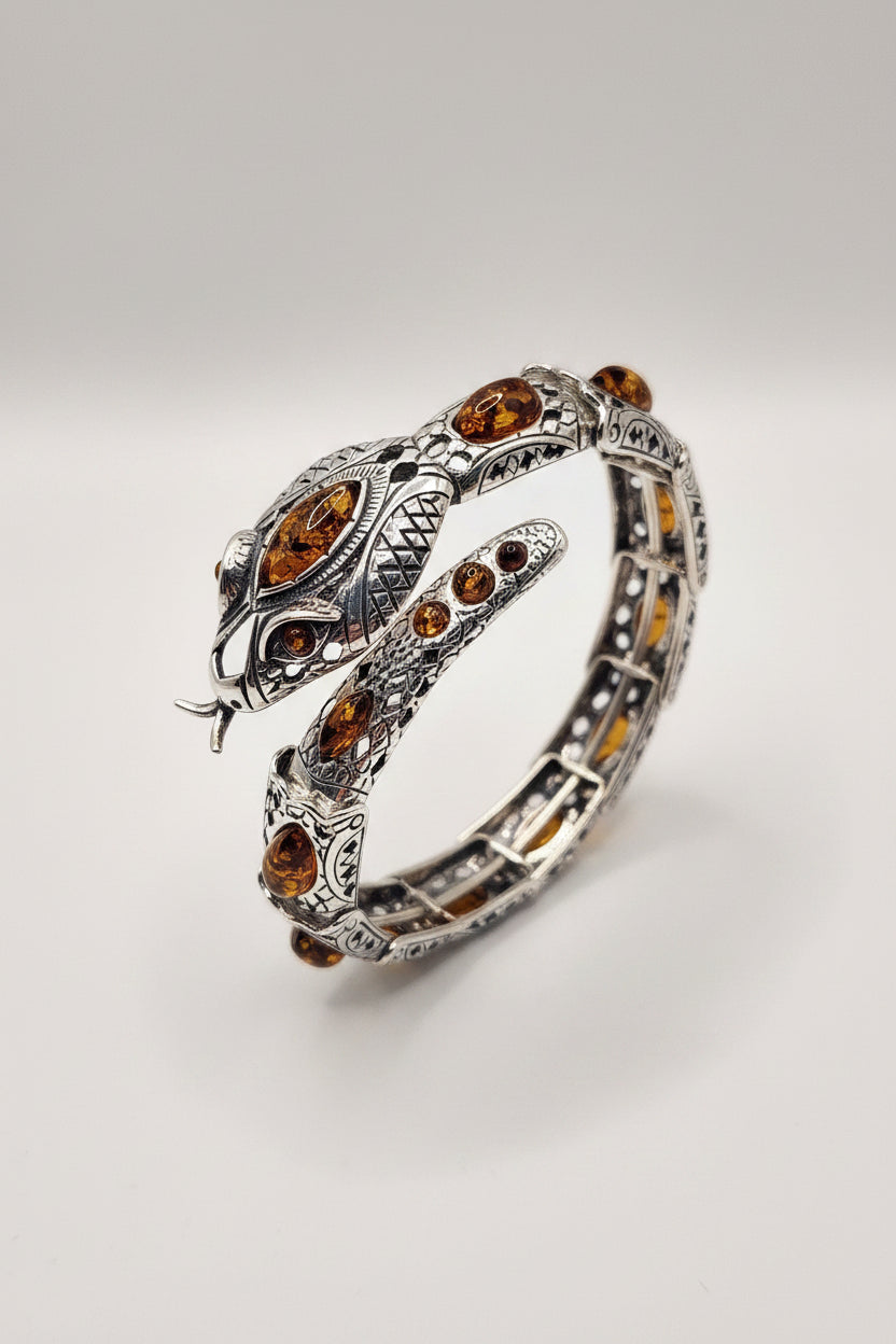 Amber Snake Amberman Cuff
