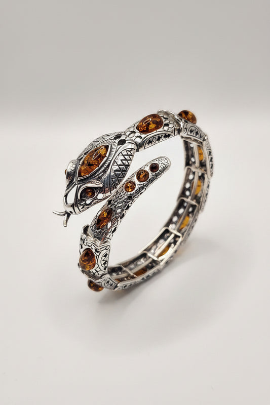 Amber Snake Amberman Cuff