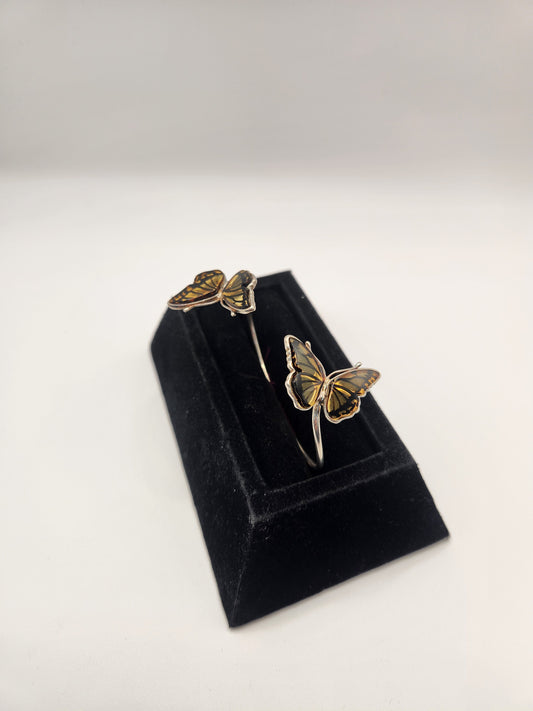 Amber Butterfly Cuff