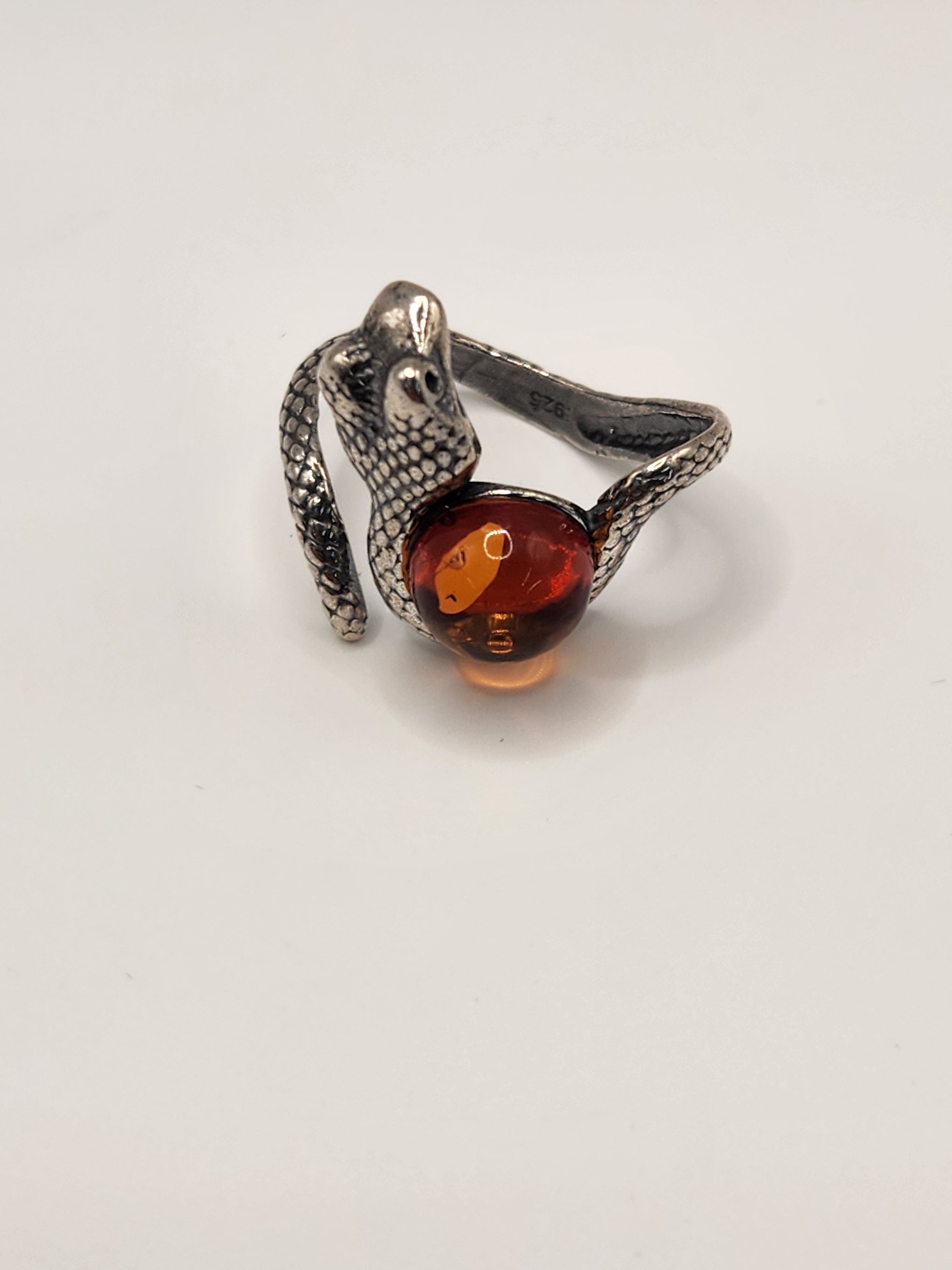 Amber Snake Ring #ASKR