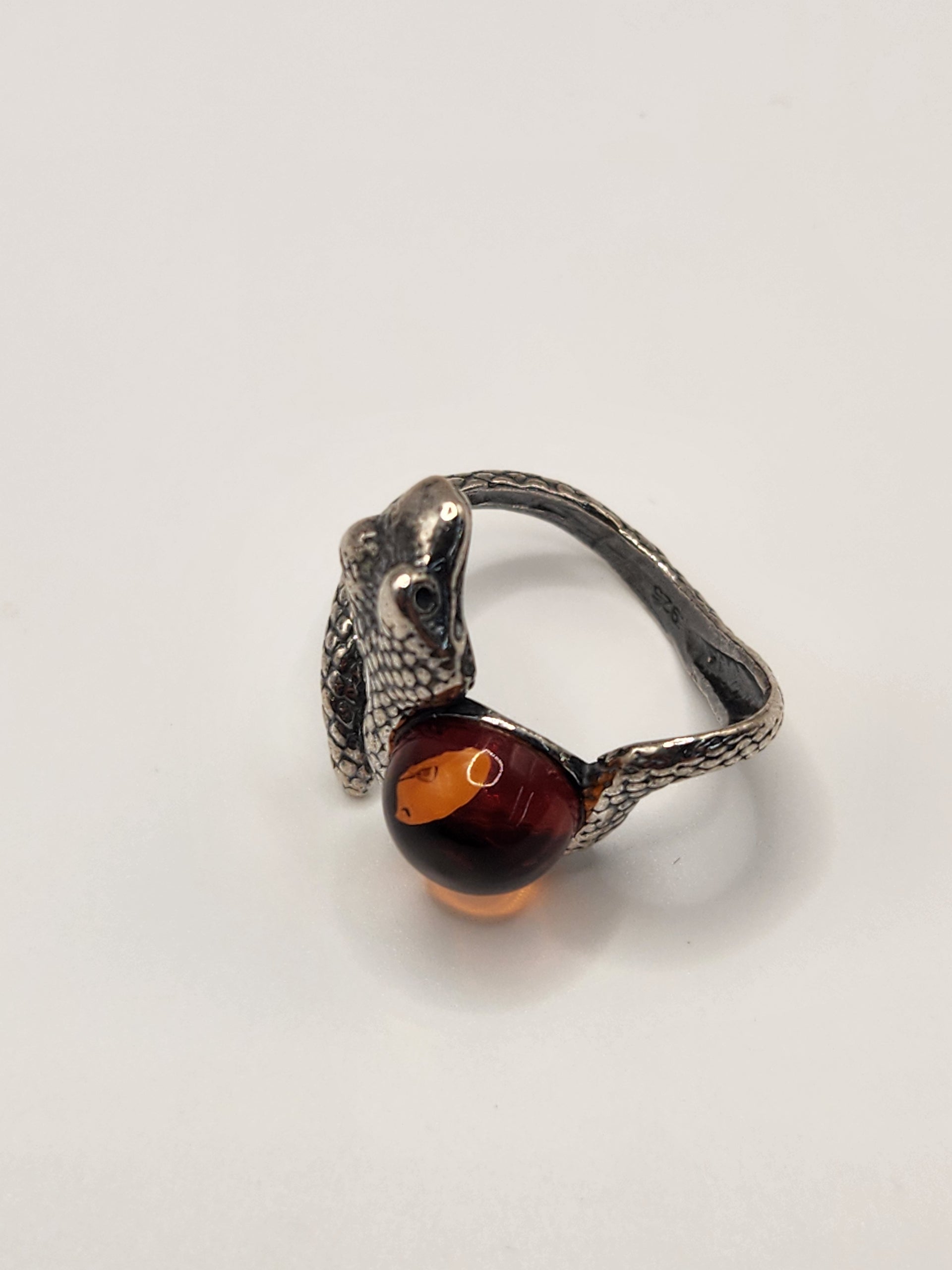 Amber Snake Ring #ASKR
