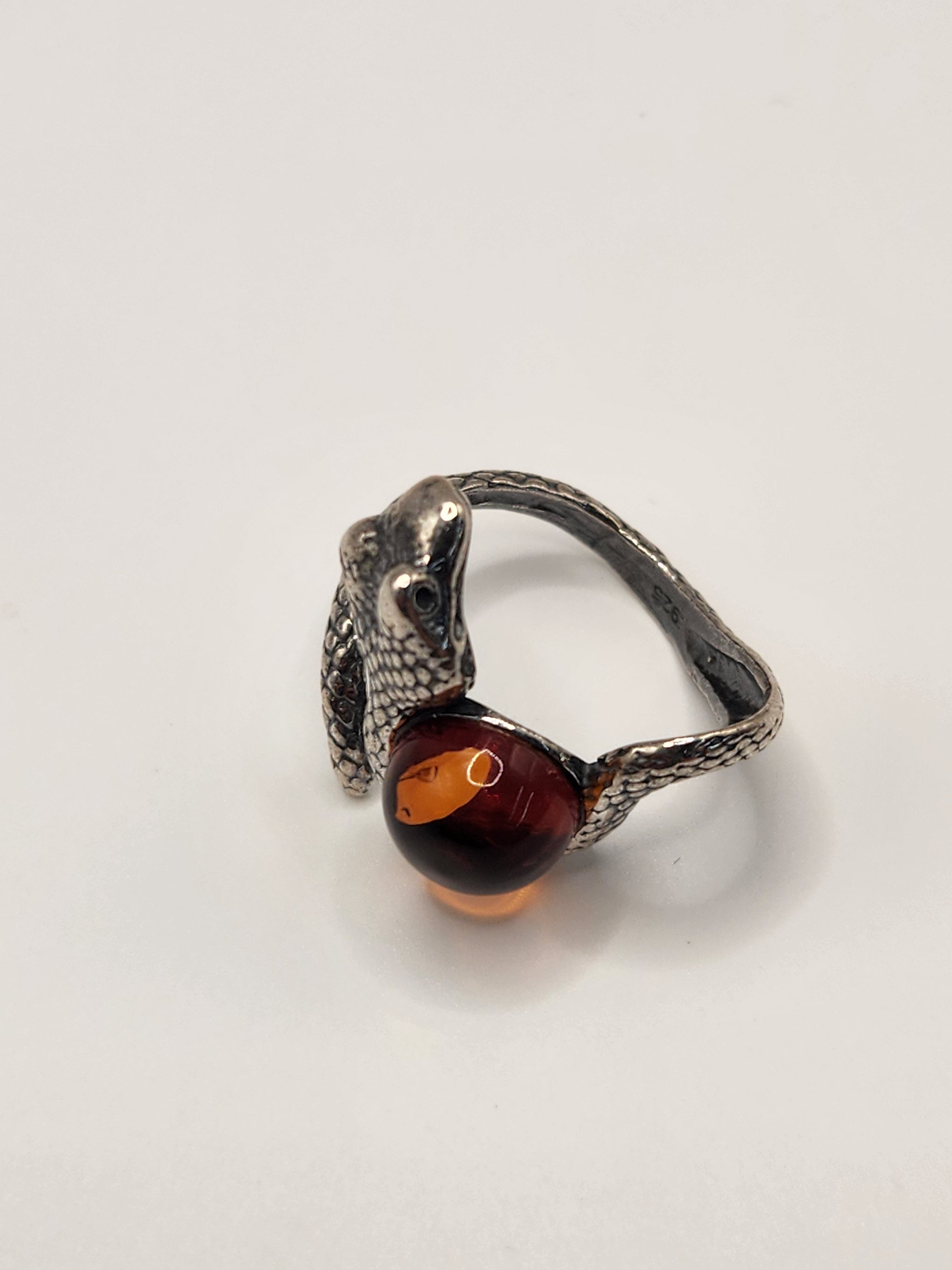 Amber Snake Ring #ASKR