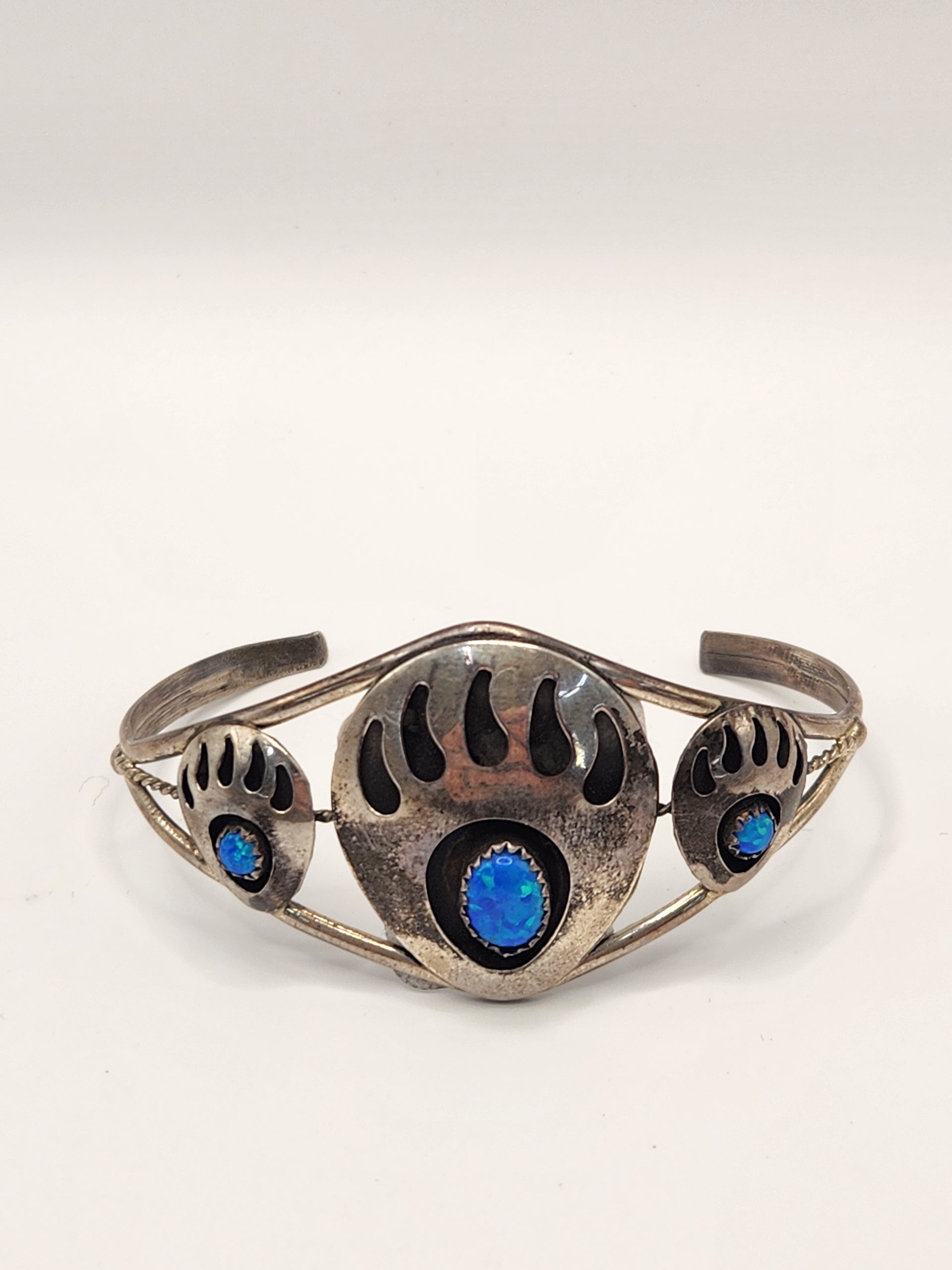 Navajo Opal Bear Paw Cuff