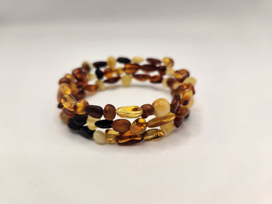 Amber MultiCuff Coil Bracelet