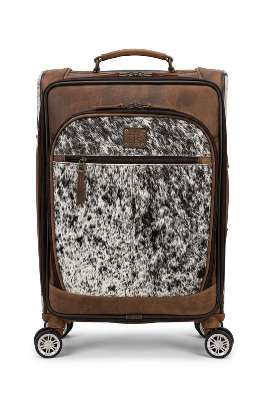 STS Cowhide Rolling Bag