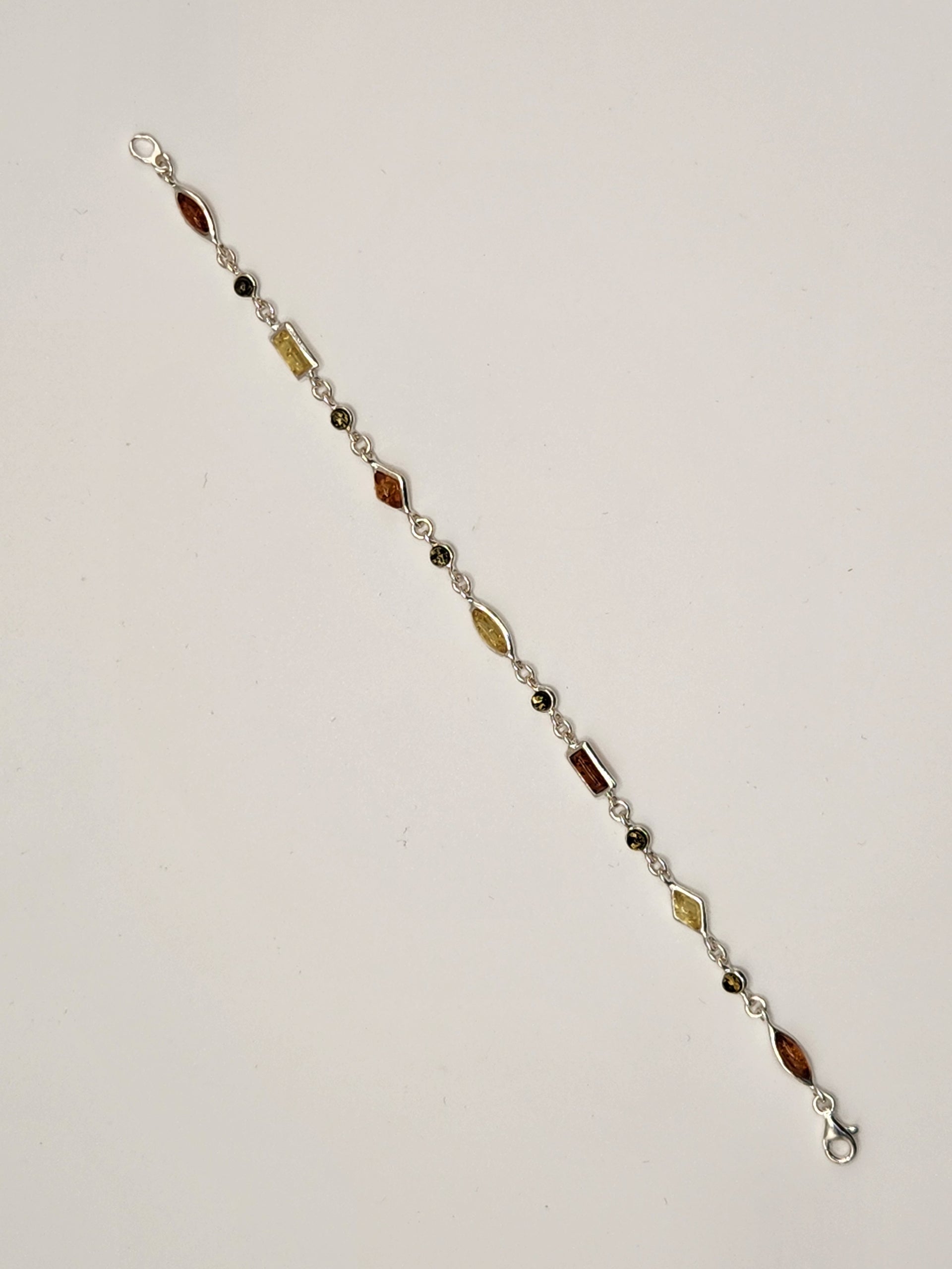 Amber Muti Color/Shape Amberman Bracelet