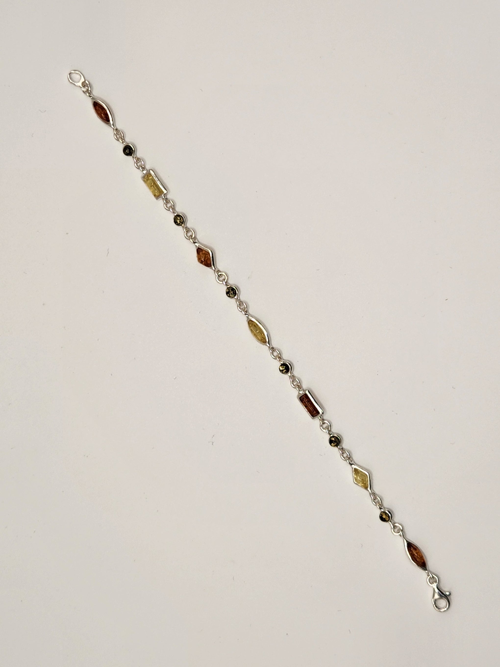 Amber Muti Color/Shape Amberman Bracelet