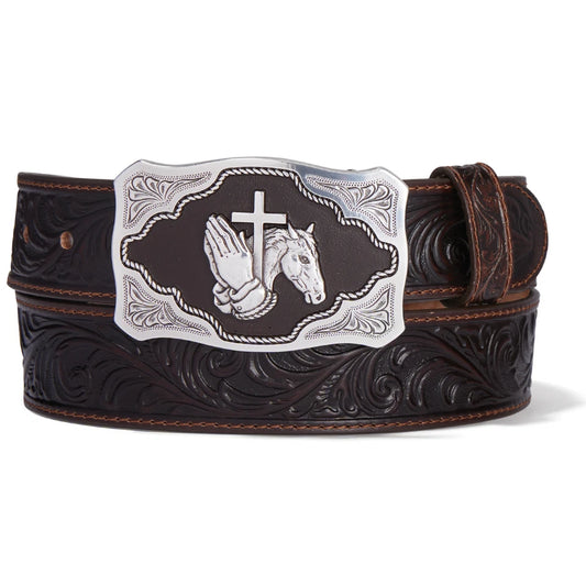 Tony Lama Men's FLORAL Belt