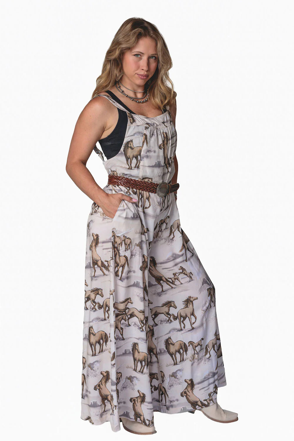 Lovlei Ranch Women's Sammie Overall Wild And Free Sand