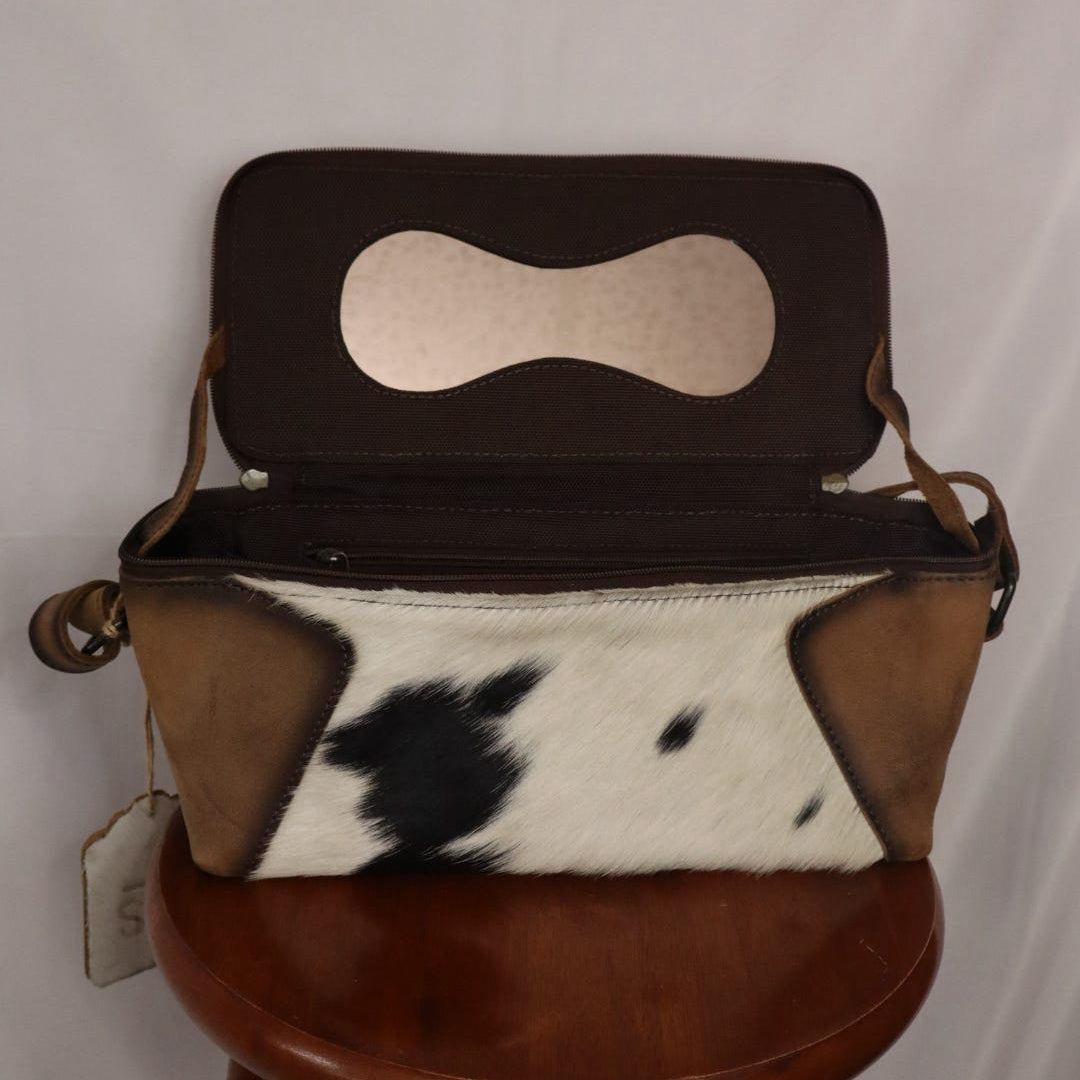 STS Cowhide Maddi Makeup Carry All Bag