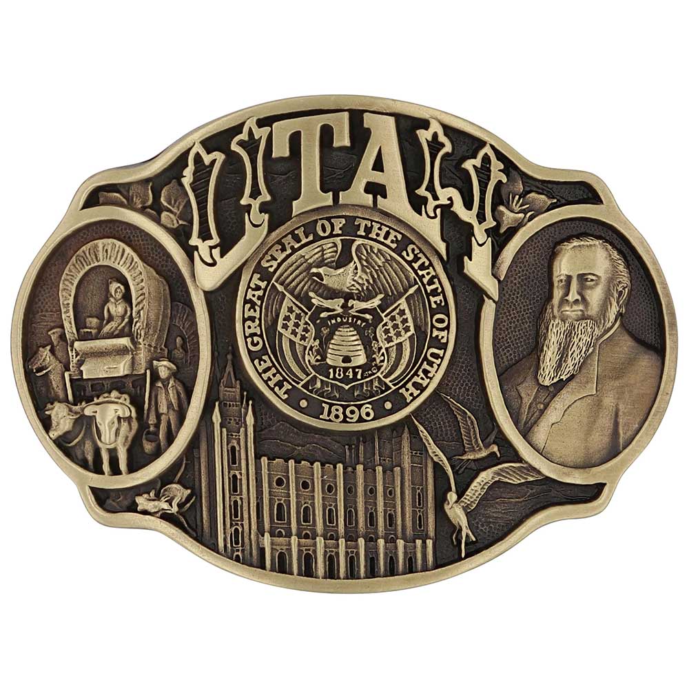 Montana Silversmith Attitude State Belt Buckles