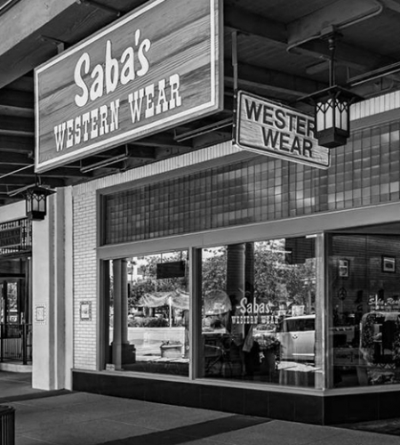 sabas western wear store front